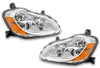 Headlights Halogen Assembly Chrome Housing Set 2013-2021 Compatible with KW T680