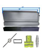 Side Middle Fairing Panel 71" with Rubber Stripe Passenger 2018+ Volvo VNL