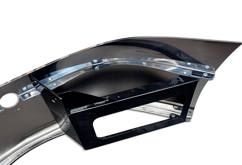 14" Front Bumper Chrome without Fog Light Holes 2018+ Freightliner Cascadia 126