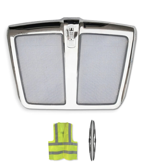 Grille Frame with Bug Screen Chrome 2013-2021 Kenworth T680