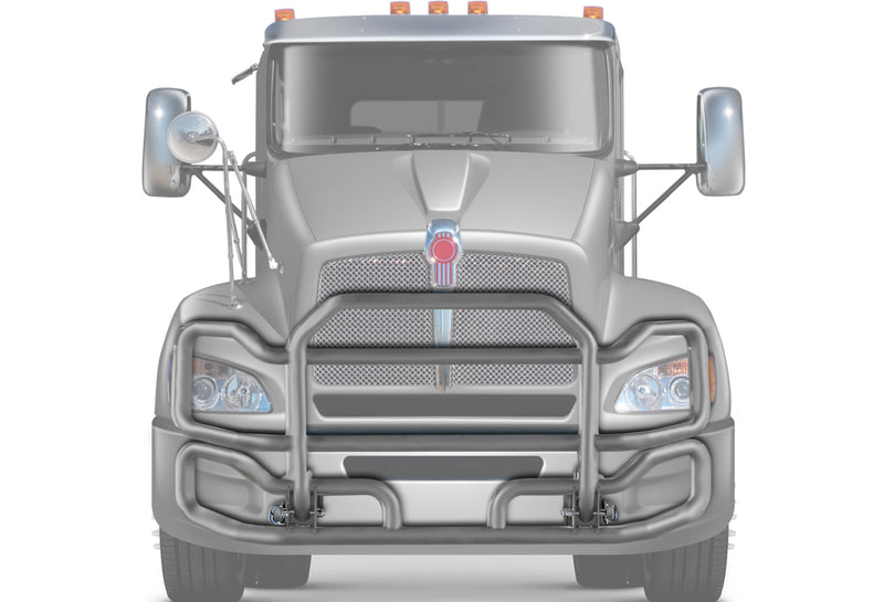 Front Grey Grille Guard Large Kenworth T440