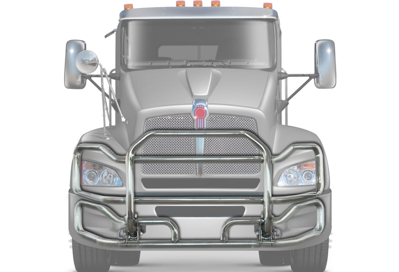 Front Grille Guard Large Chrome Kenworth T440