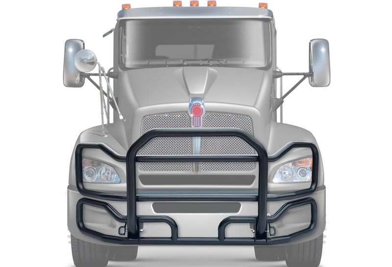 Front Grille Guard Large Black Kenworth T440