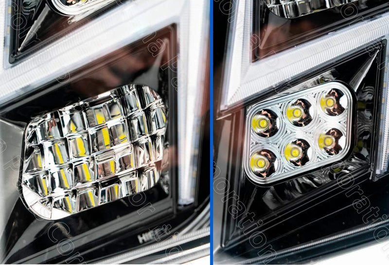 Fog LED Lights Black Set 2004-2017 Volvo VNM VNL VT
