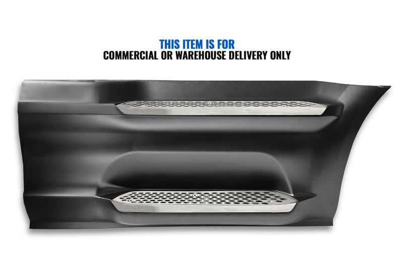 Front Step Side Panel w/Bracket, Upper & Lower Metal Steps Passenger 2022+ Peterbilt 579