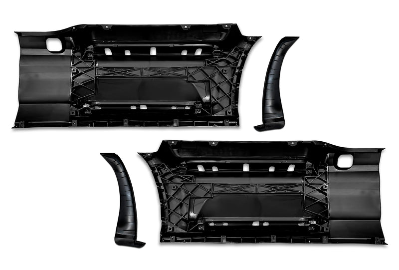 Front Step Side Panels w/Brackets, Upper & Lower Metal Steps, Extensions Set 2022+ Peterbilt 579