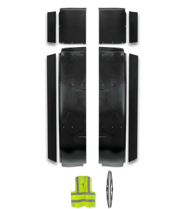 Top & Lower Wind Fairing Cab with Extenders Full Set International LT625