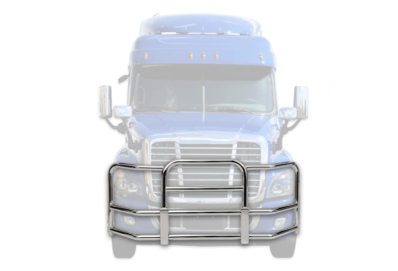 Full Front Grille Guard 90" x 36" Chrome 2008-2017 Freightliner Cascadia 125 113