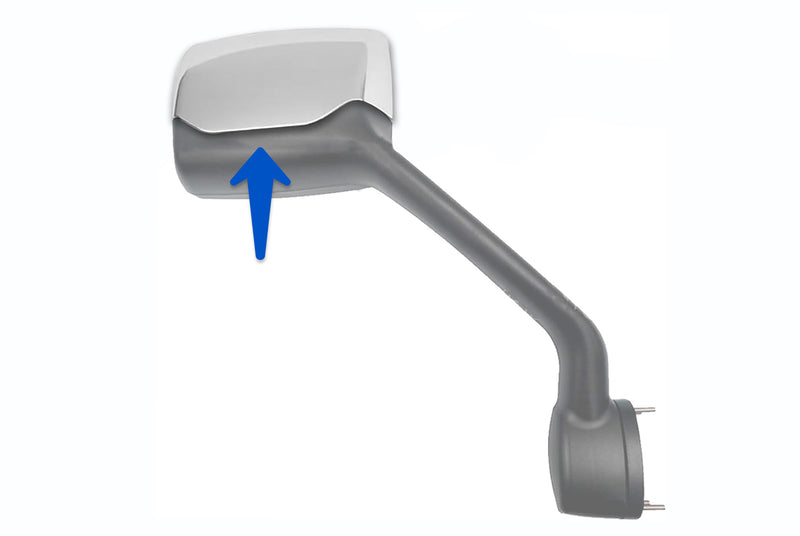 Hood Mirror Cover Chrome Passenger 2010-2017 Peterbilt 579