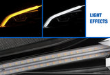 Headlights LED Black Set 2022 2023+ Kenworth T680 Next Gen