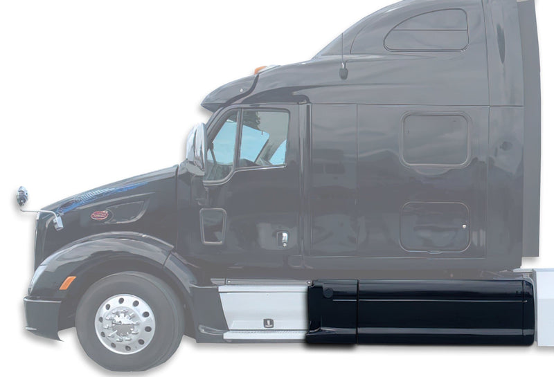 Rear Skirt and Mid Center Cab Skirt/Side Fairing Left Side For Peterbilt 587 387 - 