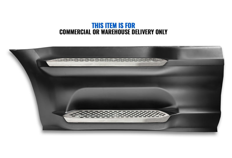 Front Step Side Panel w/Bracket, Upper & Lower Metal Steps Driver 2022+ Peterbilt 579