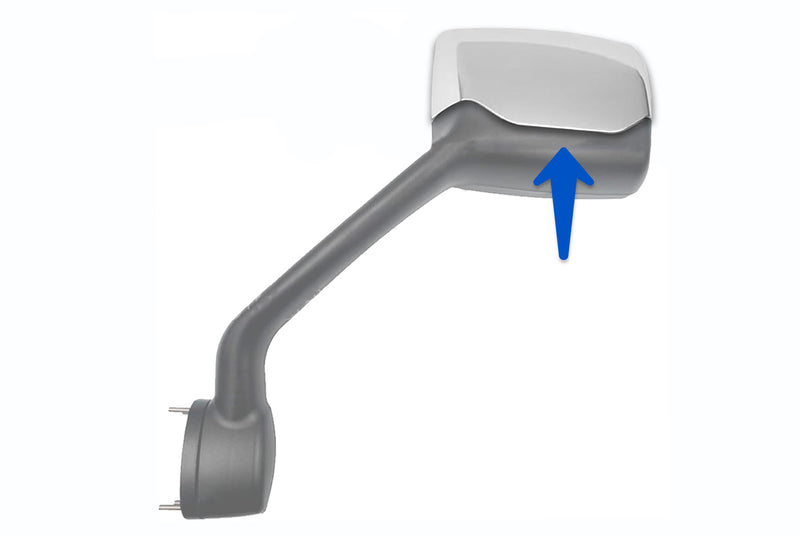 Hood Mirror Cover Chrome Driver 2010-2017 Peterbilt 579