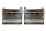 Aluminum Tool Boxes Step 2 pcs with Brackets Right & Left Side for Peterbilt 377 - 