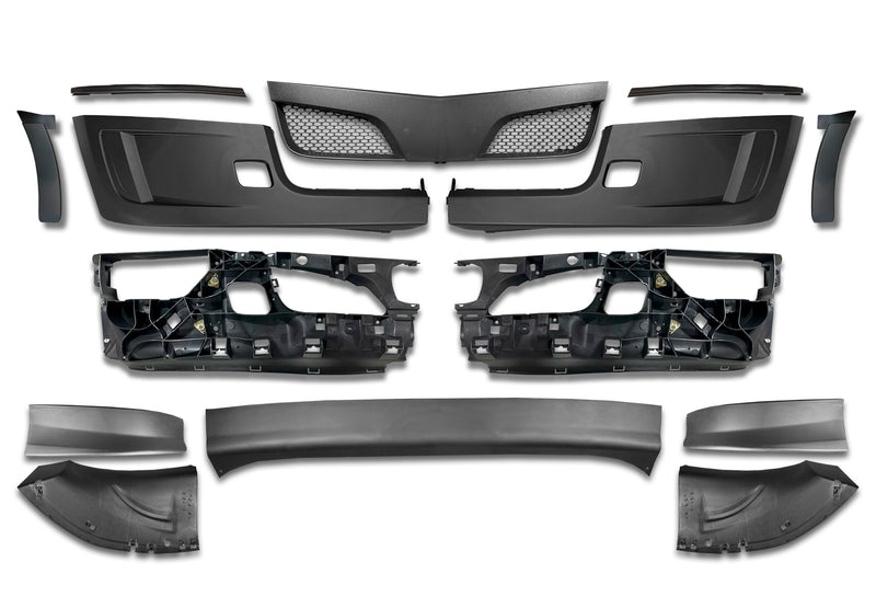 Complete Front Bumper w/o Fog Hole 14 Pcs 2022+ Peterbilt 579