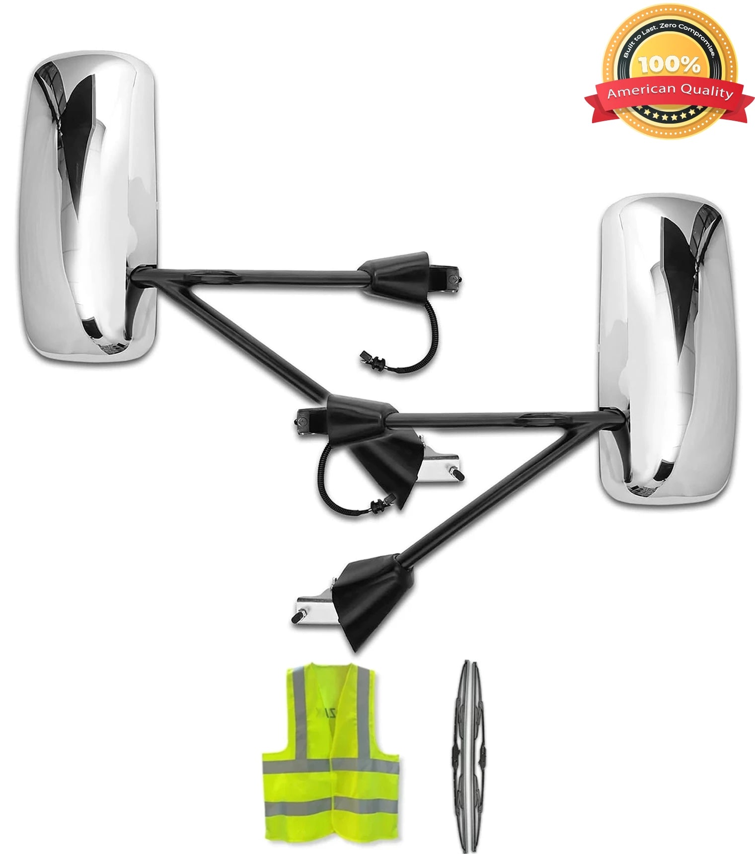 Door Mirrors Chrome Set 2008-2016 Kenworth T660 T600 T800 – Tacoma