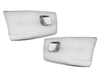 Chrome Plastic Bumper Corners Right and Left Side No Fog Light Hole for Peterbilt 579 - 