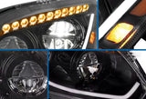 Headlights Led With Turn Sequential Signal Black Set 2018+ International LT LT625