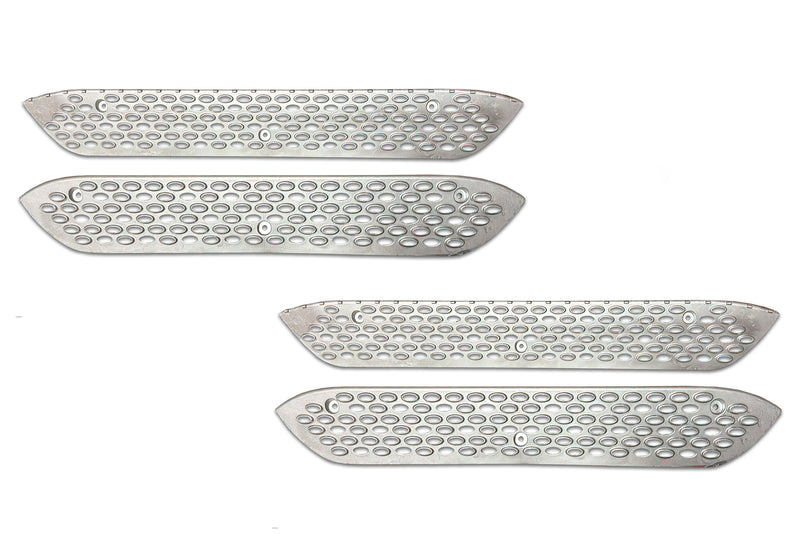 Front Step Side Panels w/Brackets, Upper & Lower Metal Steps Set 2022+ Peterbilt 579