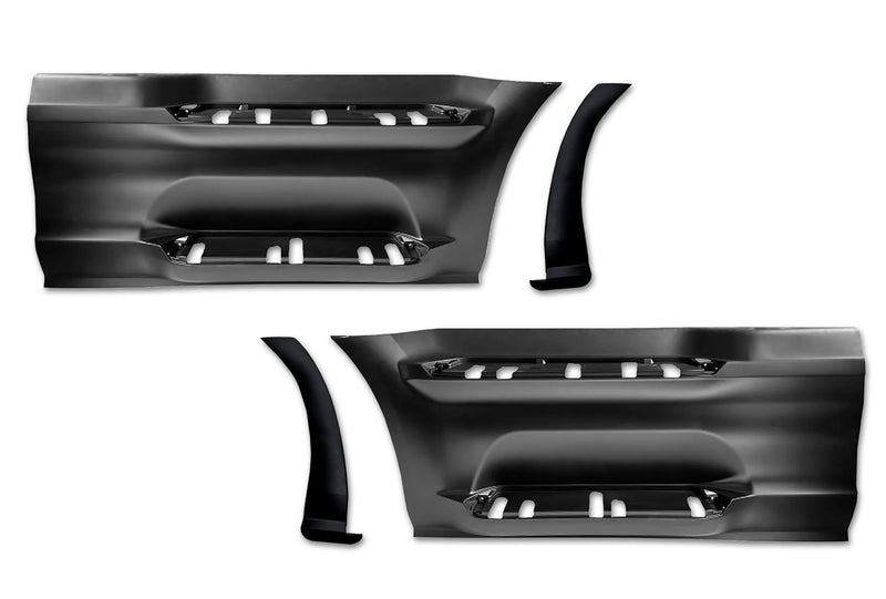 Front Step Side Panels with Brackets and Extensions Set 2022+ Peterbilt 579