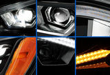 Headlight LED Black Driver 2022 2023+ Kenworth T680 Next Gen