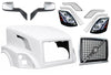 Hood Shell Fiberglass w/ Grille, Mirror, Headlight, Air Intakes 2004-2017 Volvo VNL