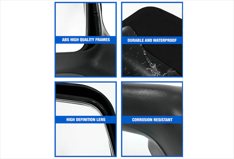 Hood Mirror Black Passenger Compatible with KW T680 Next Gen 2022+