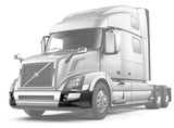 Bumper Corners w/ Fog Holes w/Chrome Trims Set 2016-2017 Volvo VNL