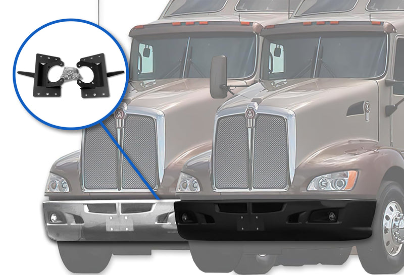 Mounting Brackets Set Fits Plastic Bumper Kenworth T660
