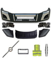 Bumper Set W/ Fog Holes Chrome Trim & Air Flow Deflector 2018+ Volvo VNL VNR