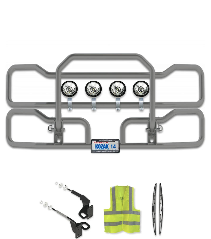 Front Grille Guard Grey 2018+ Freightliner Cascadia 126 116