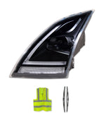 Headlight Full LED Black Driver 2018+ Volvo VNL VNR