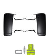 Upper Wind Cab Cabin Fairing w/Brackets Set Driver & Passenger 2018-2024 Volvo VNL