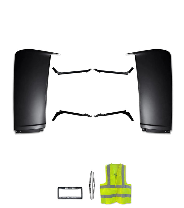Upper Wind Cab Cabin Fairing w/Brackets Set 2018-2024 Volvo VNL