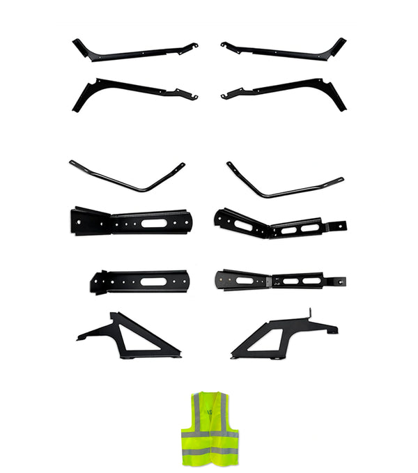 Upper & Lower Wind Cab Fairing Support Brackets Full Set Passenger & Driver 2018-2024 Volvo VNL