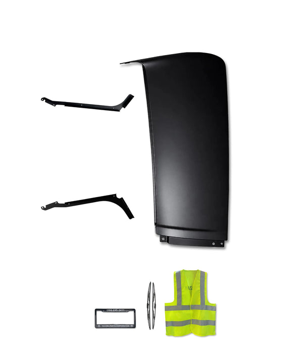Upper Wind Cab Cabin Fairing w/Brackets Set Driver 2018-2024 Volvo VNL