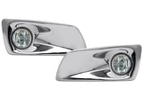 Fog Light Bezels Chrome Plastic & Fog Lights Set Kenworth T660