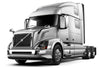 Headlights Assembly Black Set 2004-2017 Volvo VNL VNM