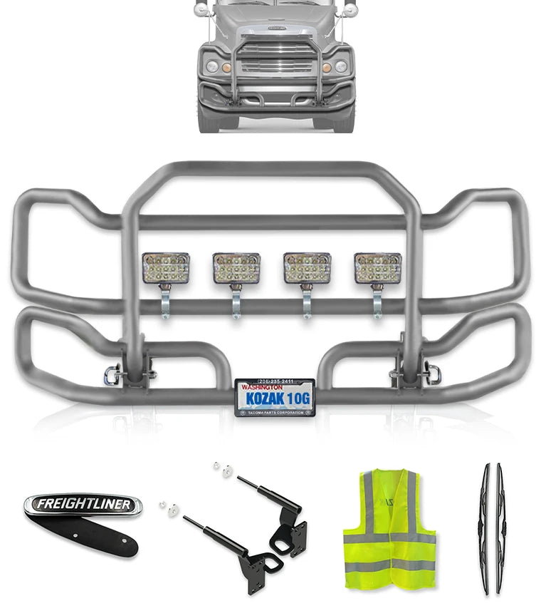 Front Grey Grille Guard Large Freightliner Century