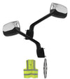 Hood Mirrors Chrome Set Peterbilt 587