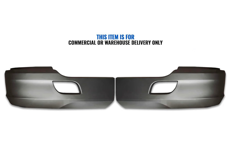 Bumper Extension Corners Black Plastic Set Kenworth T680