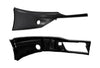 Bumper Corners With Fog Hole Black Driver Set 2022+ Kenworth T680