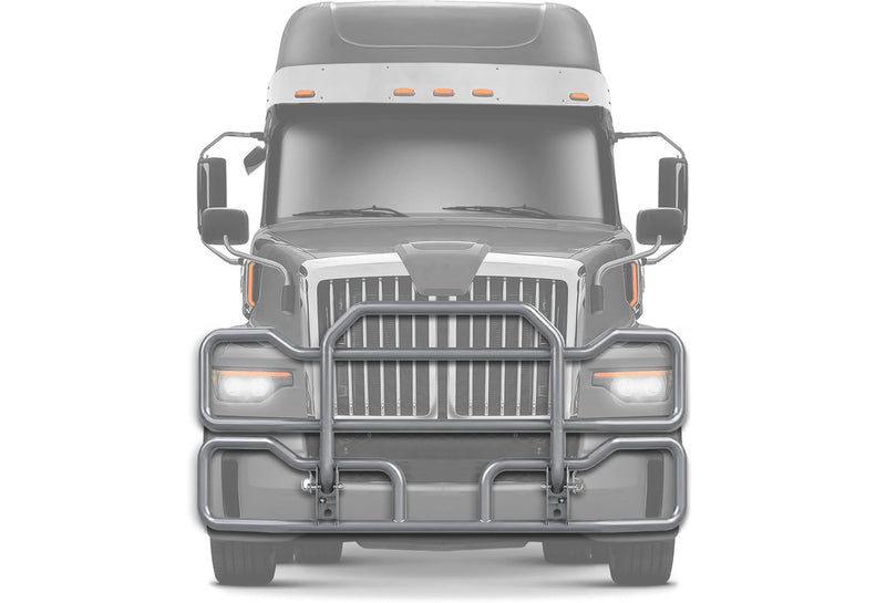 Gray Front Grille Deer Moose Bumper Guard 2023+ Western Star 57X Set-Back