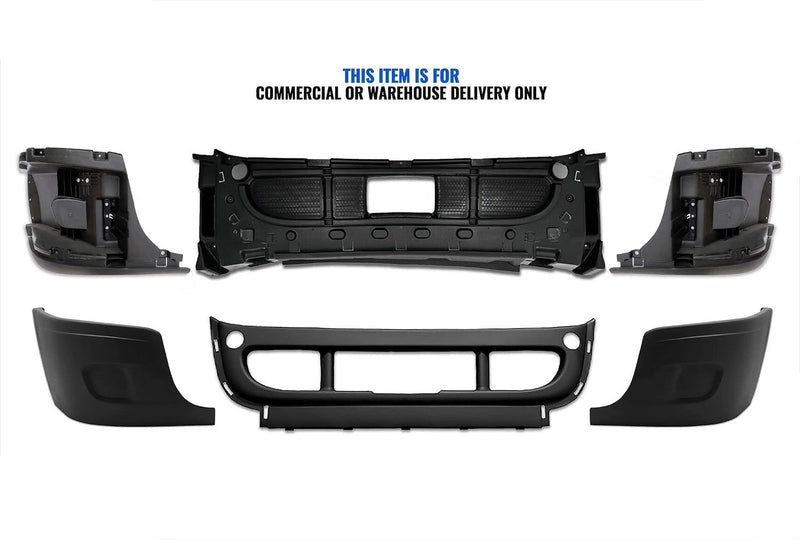 Bumper Set without Fog Light Holes 6 Pcs 2008-2017 Freightliner Cascadia 125 113
