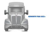 Chrome Door Mirrors Pair for Kenworth T680 T880 - 