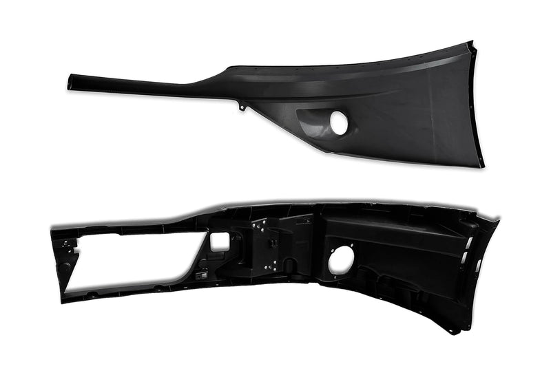 Bumper Corners With Fog Hole Black Passenger Set 2022+ Kenworth T680