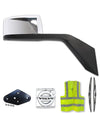 Hood Mirror Chrome Passenger 2004-2017 Volvo VNL