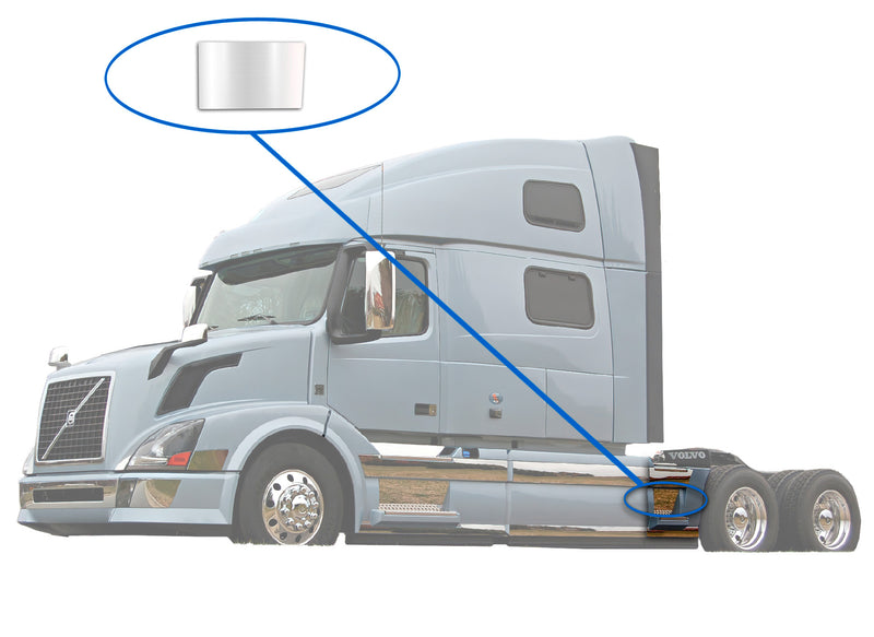 Rear Step Fairing Panel Stripe Chrome Trim for Driver Side (13L) 2004-2017 Volvo VNL