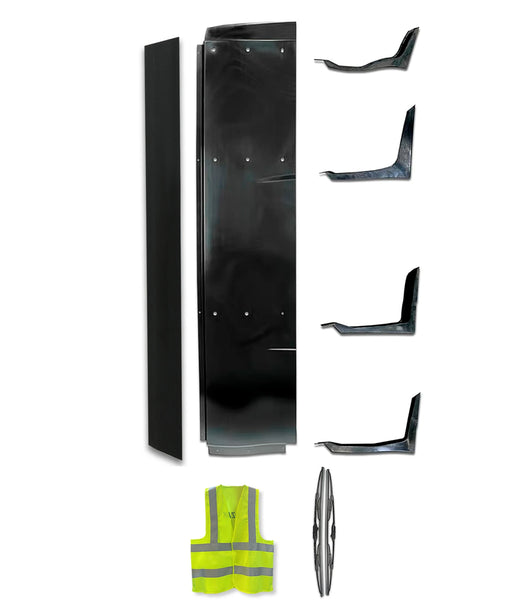 Lower Wind Fairing Cab Panel Plastic w/Extension & Brackets Passenger International LT625