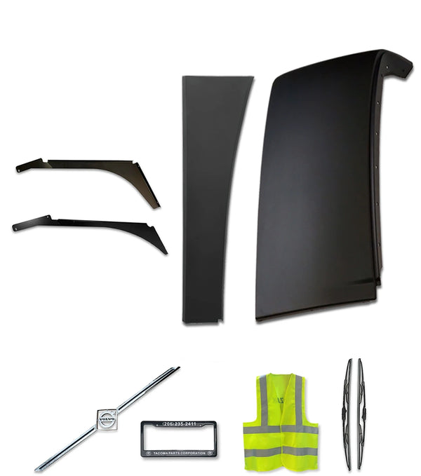 Upper Behind Cab Fairing With Extension and Brackets Passenger 2004-2017 Volvo VNL